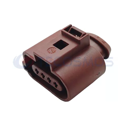 Tecosmos Waterproof IP66 Copper ABS/Nylon Wire Harness Intake Pressure Sensor Plug for Car 4-Pin Female 1K0973804A